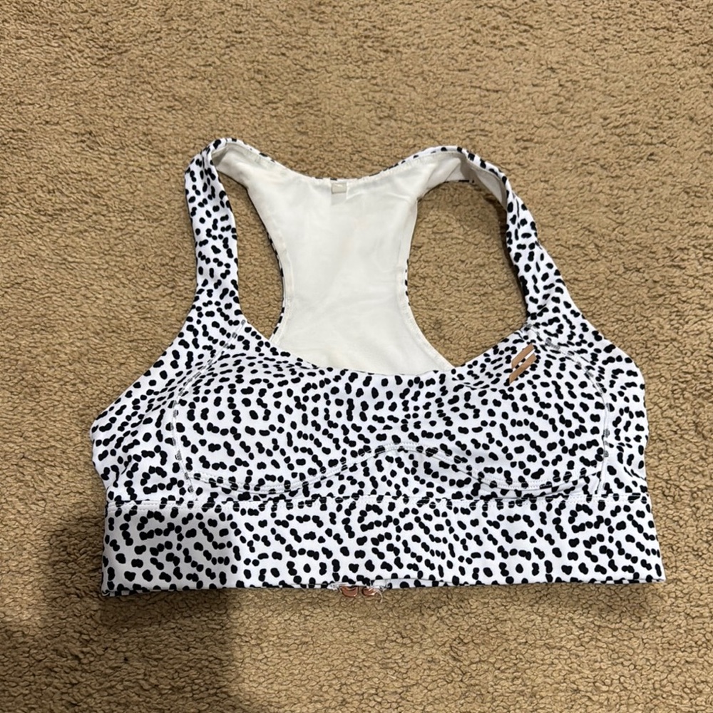 DoYouEven Black and White Sports Bra